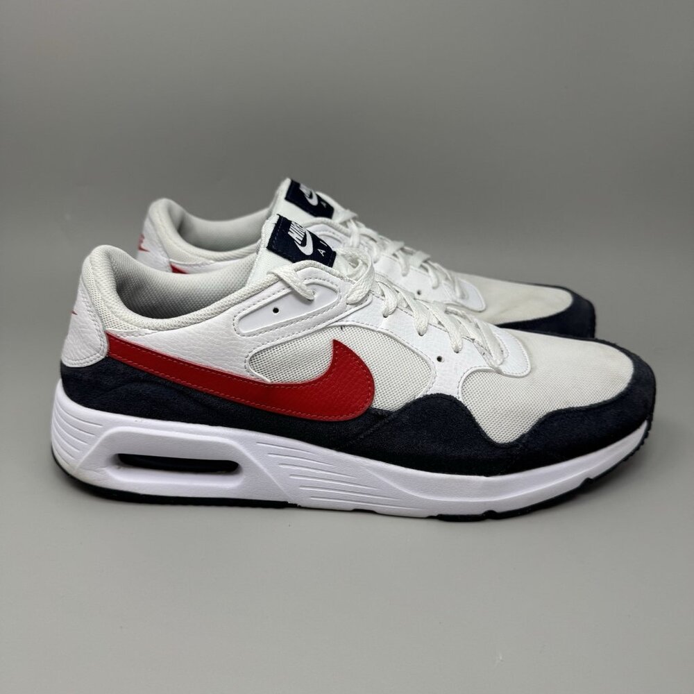 Nike Air Max SC Mens Size 12  Training Shoes White University Red CW4555-103